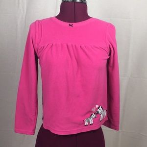 Zebra Hot Pink Pajama Shirt